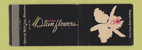 Matchbook Cover - Steic Flowers orchid Milwaukee WI WEAR