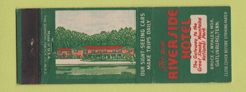Matchbook Cover - Riverside Hotel Gatlinburg TN