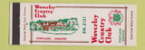 Matchbook Cover - Waverly Country Club Portland OR