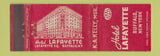 Matchbook Cover - Hotel Lafayette Buffalo NY