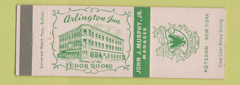Matchbook Cover - Arlington Inn Potsdam NY