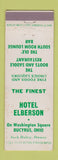 Matchbook Cover - Hotel Elberson Bucyrus OH