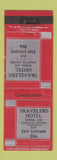 Matchbook Cover - Travelers Hotel East Liverpool OH