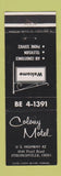Matchbook Cover - Colony Motel Strongsville OH