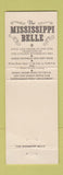 Matchbook Cover - Mississippi Belle Hastings MN