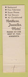 Matchbook Cover - Northern Traveller Motel West St Paul MN