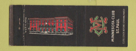 Matchbook Cover - Minnesota Club St Paul MN
