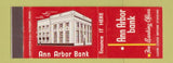 Matchbook Cover - Ann Arbor Bank MI