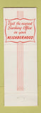 Matchbook Cover - Ann Arbor Bank MI