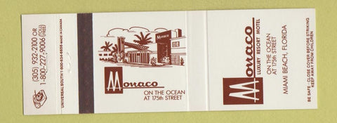 Matchbook Cover - Morraco Resort Motel Miami Beach FL