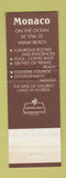 Matchbook Cover - Morraco Resort Motel Miami Beach FL