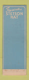 Matchbook Cover - Stetson Hats Stern Field Ironwood MI WEAR