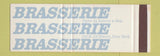 Matchbook Cover - Brasserie New York City SAMPLE Full Length