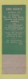 Matchbook Cover - Emil Huck's Redford Inn Detroit MI