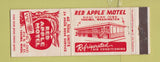 Matchbook Cover - Red Apple Motel Yakima WA WEAR