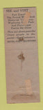 Matchbook Cover - Hotel Fort Crawford Prairie Du Chien WI WEAR