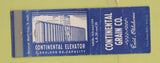 Matchbook Cover - Continental Grain Enid OK WORN BLUE