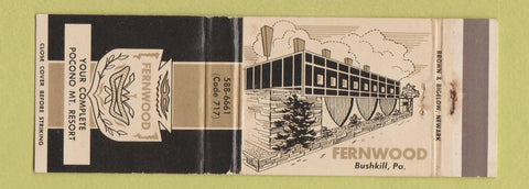 Matchbook Cover - Fernwood Resort Bushkill PA WEAR