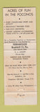 Matchbook Cover - Fernwood Resort Bushkill PA WEAR