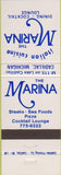 Matchbook Cover - Marina Italian Food Cadillac MI