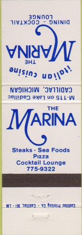 Matchbook Cover - Marina Italian Food Cadillac MI