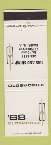 Matchbook Cover - 1968 Oldsmobile Iles Shimp Elmer NJ