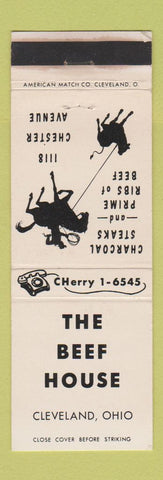 Matchbook Cover - The Beef House Cleveland OH