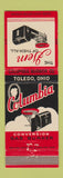 Matchbook Cover - Columbia Gas Burner Toledo OH
