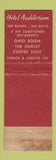 Matchbook Cover - Hotel Auditorium Cleveland OH Chalet WEAR
