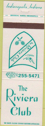 Matchbook Cover - Riviera Club Indianapolis IN