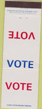 Matchbook Cover - Perk for Senate election IL?
