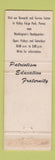 Matchbook Cover - Patriotic Order Sons of America Philadelphia PA