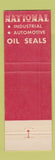 Matchbook Cover - National Oil Seals Akron Bearing Akron OH