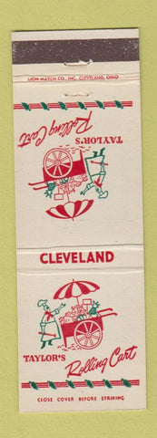 Matchbook Cover - Taylor's Rolling Cart Cleveland OH