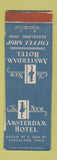 Matchbook Cover - Amsterdam Hotel Cleveland OH WEAR