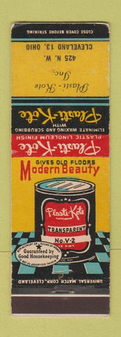Matchbook Cover - Pasti Kote Linoleum Finish Cleveland OH