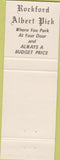 Matchbook Cover - Sweden House Lodge Rockford IL
