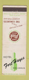 Matchbook Cover - Hotel Fort Hayes Columbus OH Albert Pick WEAR
