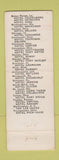 Matchbook Cover - Hotel Fort Hayes Columbus OH Albert Pick WEAR