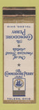 Matchbook Cover - Commodore Perry Hotel Toledo OH