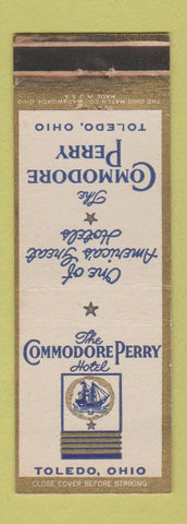Matchbook Cover - Commodore Perry Hotel Toledo OH