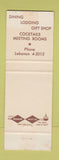 Matchbook Cover - Golden Lamb Inn Lebanon OH