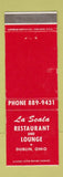 Matchbook Cover - La Scala Restaurant Dublin OH WEAR