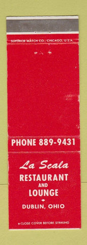 Matchbook Cover - La Scala Restaurant Dublin OH WEAR