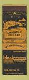 Matchbook Cover - Ideal Wiping Cloth Toledo OH WORN