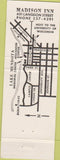 Matchbook Cover - Madison Inn WI WORN