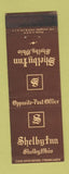 Matchbook Cover - Shelby Inn Shelby OH
