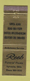 Matchbook Cover - Reeb Funeral Home Sylvania OH