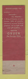 Matchbook Cover - Gruen Watches Read's Elyria OH