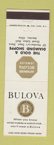 Matchbook Cover - Bulova Watches Mentor OH